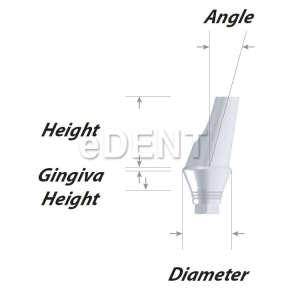 GT Sealing Angled Hex Abutment (SAA601015H)