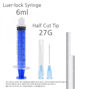 [Half Cut Tip] Blue Endo Lock syringes + Tip