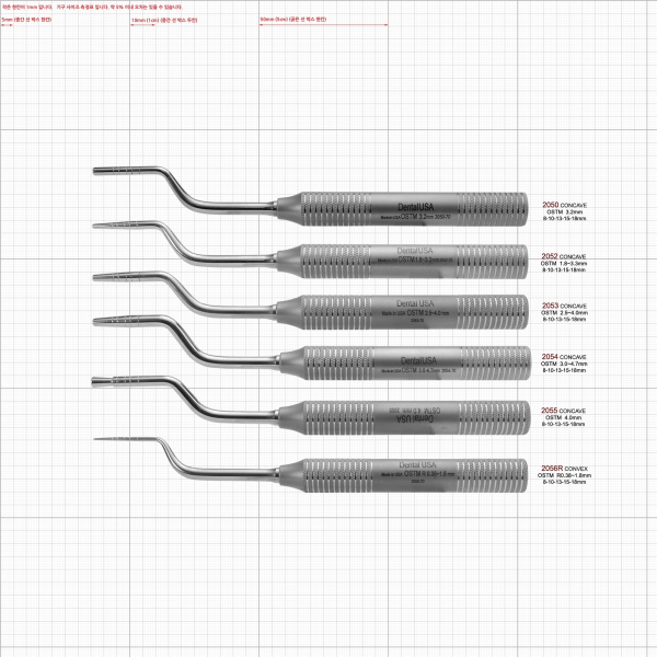 (주)이덴트 치과재료·치과의약품 전문,Osteotome Concave (스타퍼 없음)