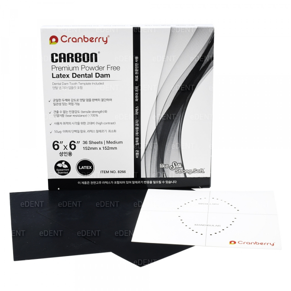 (주)이덴트 치과재료·치과의약품 전문,CARBON Dental Dam 6x6 (민트향)