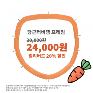 [얼리버드 특가]당근 러버댐 프레임