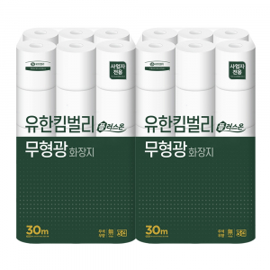 [교환/반품불가] 유한킴벌리 플러스온 두루마리 화장지 3겹