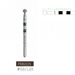 ZIONICS Diamond Round Bur FG